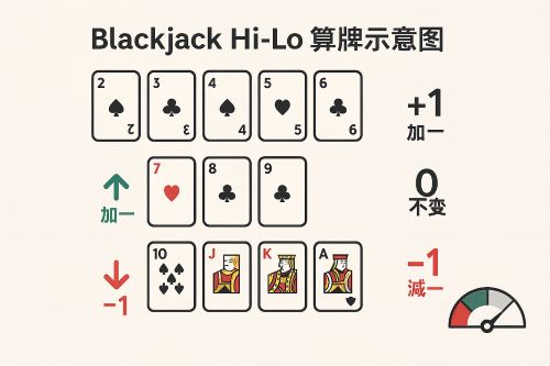 21點降低莊家優勢算牌方法